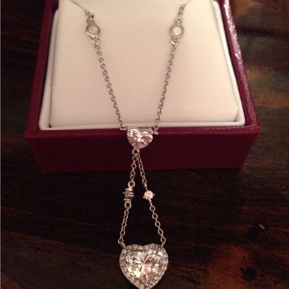 Diamond Heart Draft Necklace